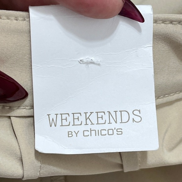 Chicos Zenergy Neema Shorts Performance Stretch Pockets Sz M Womens - Picture 5 of 16